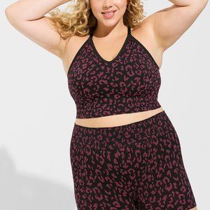 Torrid Pink leopard Seamless Jacquard Mid Rise Shorts Panty Size 3 NWOT